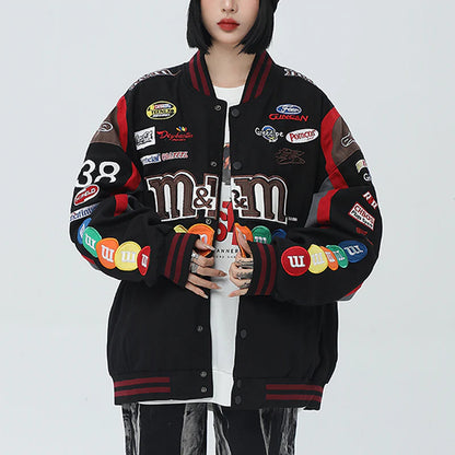 M&M NASCAR RACING JACKET BLACK
