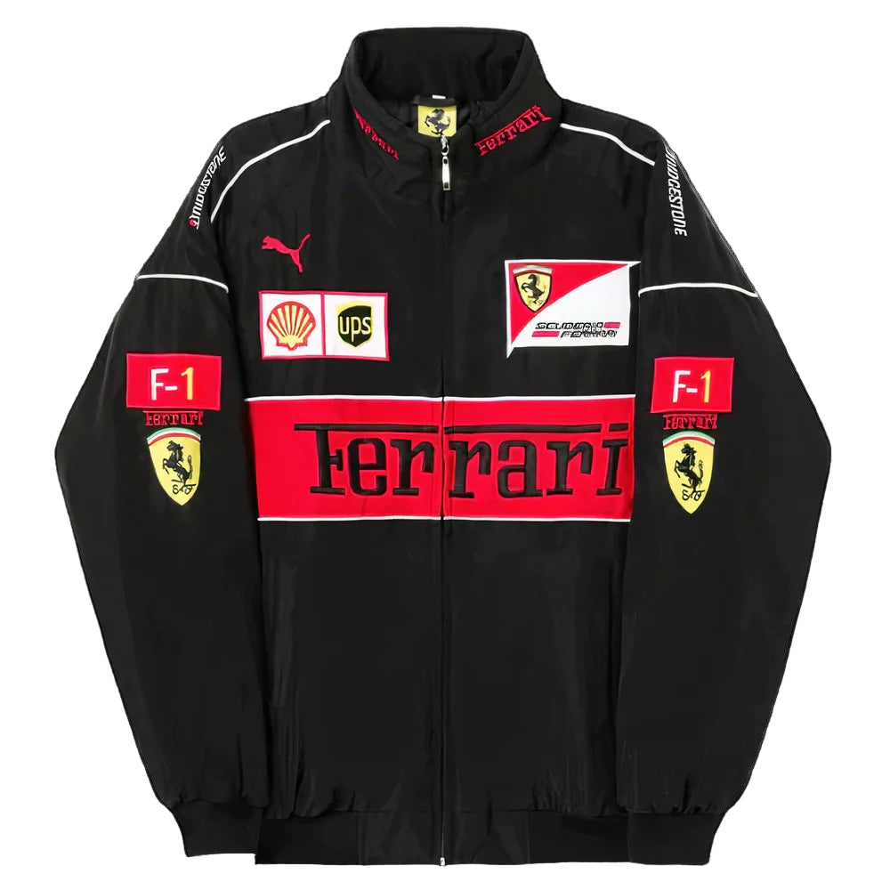 F1 VINTAGE FERRARl JACKET BLACK