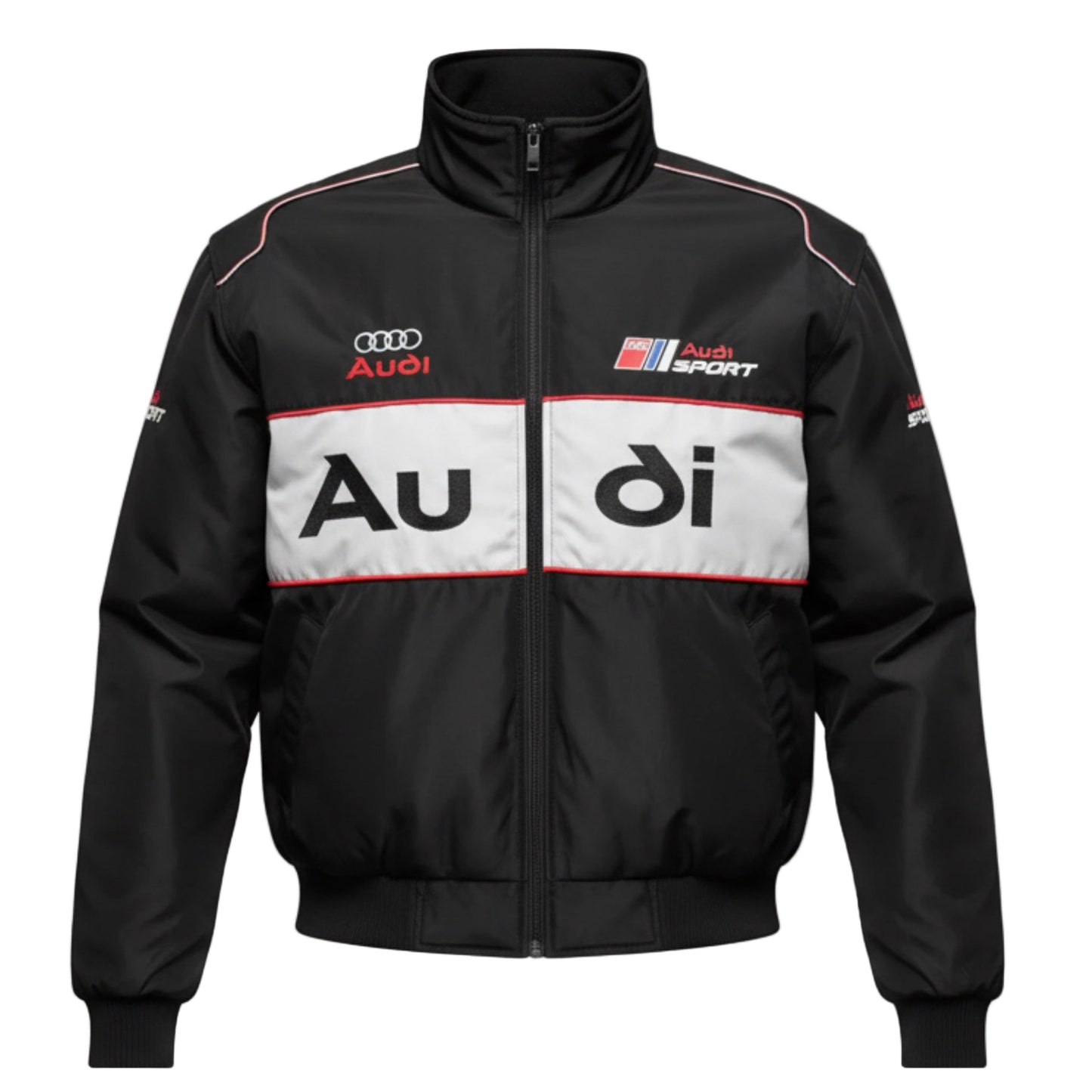 F1 VINTAGE AUDI JACKET BLACK GREY 