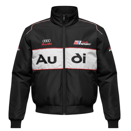 F1 VINTAGE AUDI JACKET BLACK GREY 
