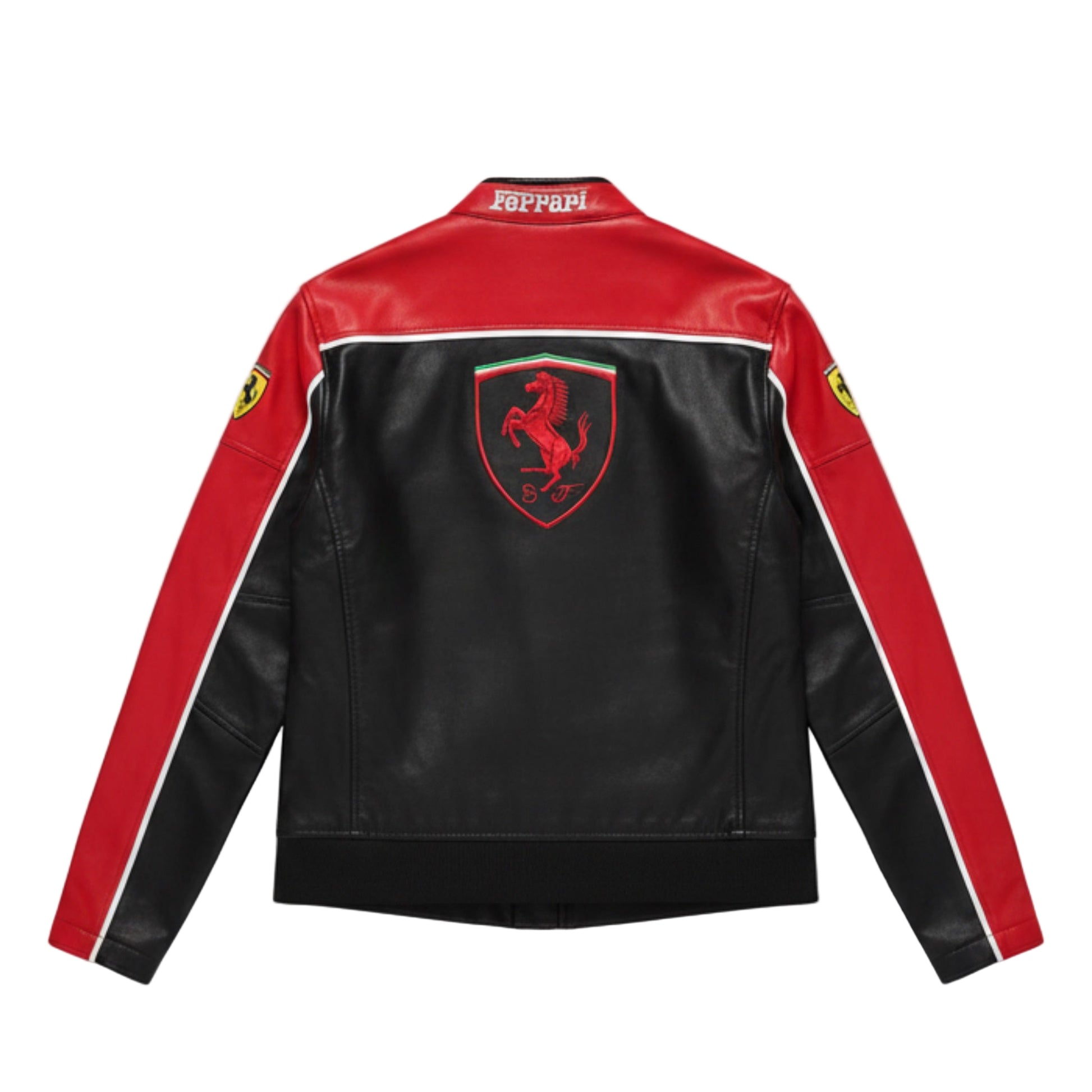 Classic Ferrari F1 Leather Jacket